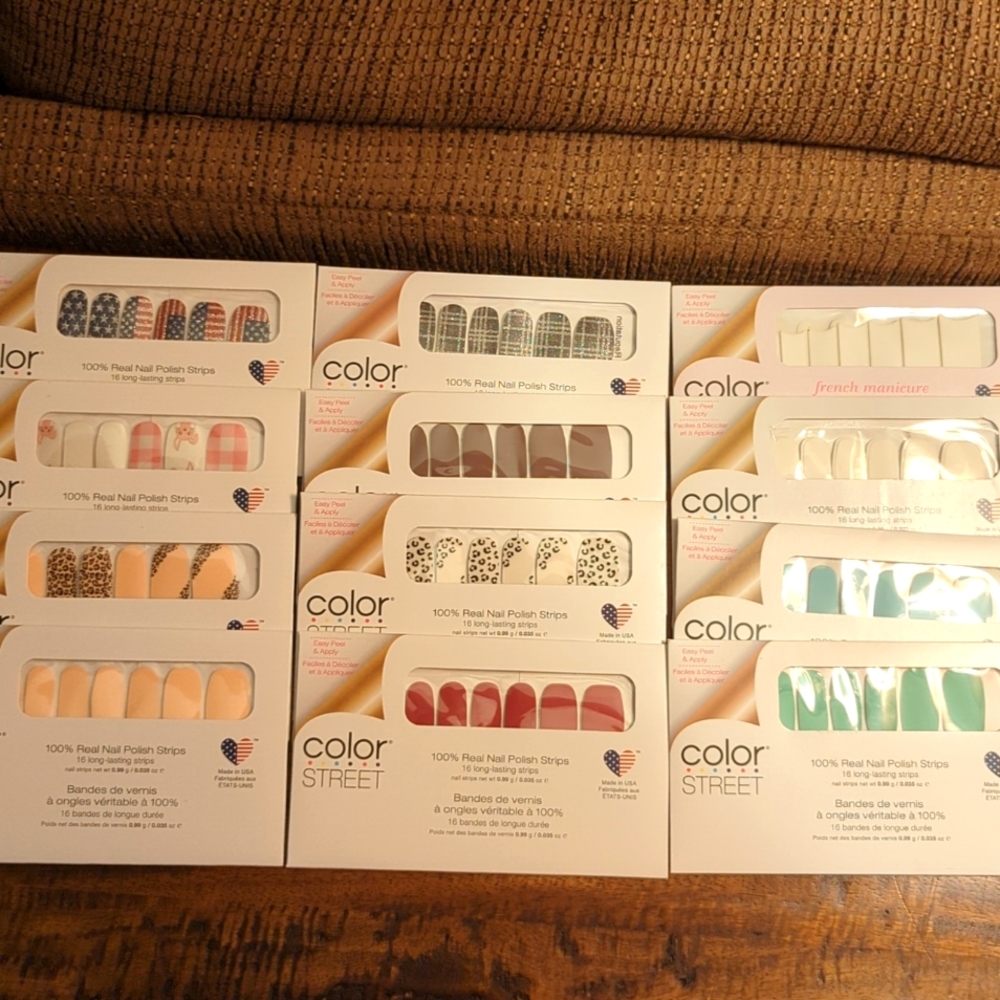 Lot of Color Street  nail polish strips. All 12 for $50 or or $5 each